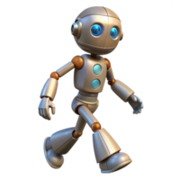 vibrant classic Robot Walking Forward Animation Sequence Cutout high quality png