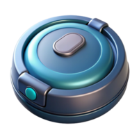 impressive minimalist Robot Vacuum in Motion Isolated Element high quality png