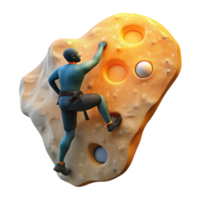 wonderful modern Rock Climber Silhouette Against Bright Sky Cutout high resolution png