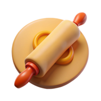 stunning classic Rolling Pin and Dough Isolated Element authentic png
