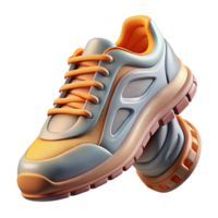 wonderful vintage Running Shoes Bottom View Isolated Element authentic png