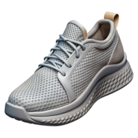 magnificent traditional Running Shoes Grey Mesh Breathable Isolated Element authentic png