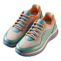 elegant rustic Running Shoes Top View Isolated original png