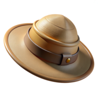 magnificent rustic Safari Hat with Wide Brim Isolated Element png