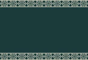 seamless border in Eastern style. Ornate element for design. Place for text. Ornamental pattern for wedding invitations and greeting cards. vector