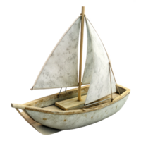 serene abstract Sailing Boat White Sails Cutout Element high quality png