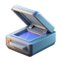 impressive classic Scanner with Document Feeder Top View Isolated Cutout high resolution png