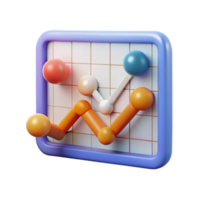 magnificent artistic Scientific Graph with Fluctuating Trend Transparent Background authentic png