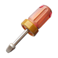 serene rustic Screwdriver Phillips Head Top View Transparent Background high resolution png
