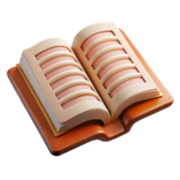 vibrant contemporary Script Pages Open Book Isolated high resolution png