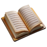 wonderful abstract Script Pages Open Book Isolated png