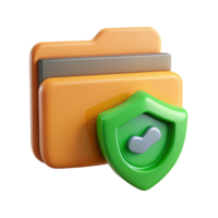 extraordinary modern Secure Folder Icon with Green Checkmark Cutout professional png