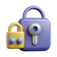 serene traditional Secure Password Management Icon with Key and Lock Cutout detailed png