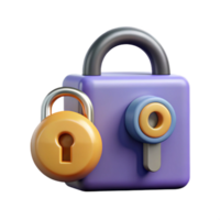 elegant traditional Secure Password Management Icon with Key and Lock Cutout original png