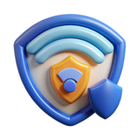 impressive rustic Secure Wireless Network Icon with Wi-fi Symbol and Lock Isolated on White professional png