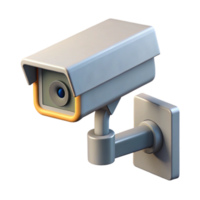 extraordinary creative Security Camera Wall Mounted Angled View Transparent Background premium png