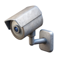 serene vintage Security Camera Wall Mounted Angled View Transparent Background high resolution png
