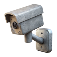 extraordinary minimalist Security Camera Wall Mounted Angled View Transparent Background authentic png