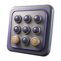 beautiful modern Security System Panel Keypad Buttons Isolated professional png
