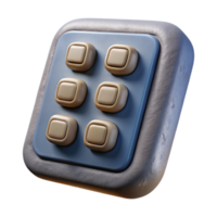 serene creative Security System Keypad Numeric Buttons Isolated original png