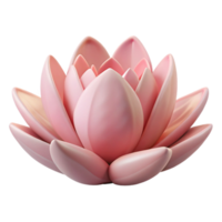 magnifik minimalistisk lugn lotus blomma mjuk rosa med transparent bakgrund hög upplösning png