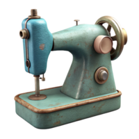 elegant contemporary Sewing Machine Vintage Style Side View Cutout Transparent Background authentic png