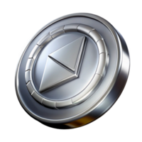 impressive artistic Shiny Silver Coin with Transparent Background Cutout exclusive png