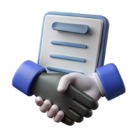 beautiful abstract Silhouette of Handshake on Agreement Transparent Background authentic png