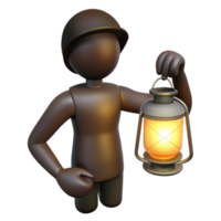 vibrant rustic Silhouette of Person Holding a Flower Cutout Element high resolution png