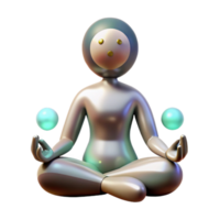 impressive rustic Silhouette of Person Meditating Under a Tree Cutout Element png