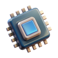 extraordinary traditional Simple Ai Chip with Processing Power Transparent Background authentic png