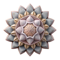 beautiful vintage Simple Mandala Design with Geometric Shapes Isolated high quality png