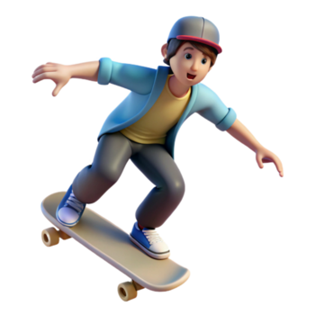 extraordinário tradicional skatista cidade rua truque transparente fundo Alto qualidade png