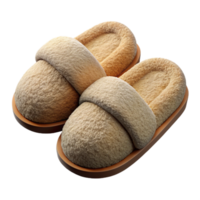 extraordinary minimalist Slippers Plush Texture Isolated Element professional png