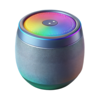 beautiful creative Smart Assistant Speaker with Colorful Lights Isolated original png