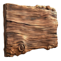 Natural wooden plank with grain and rough edges png