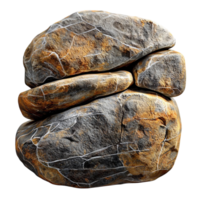 Stack of brown and gray stones balanced on top of each other png