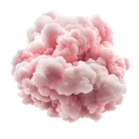 Pink fluffy smoke cloud with a and dreamy texture png