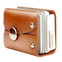 Brown wallet with multiple card slots png