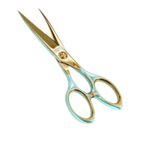 goldenhandled scissors with sharp and precise blades png