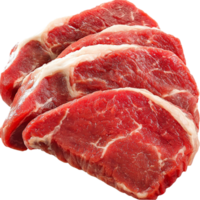 crudo carne de vaca filete con un rojo color y jaspeado textura png