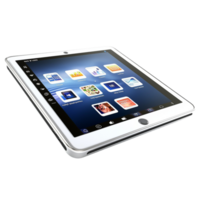 lisse tablette avec une haute résolution écran et plusieurs app s png