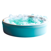 Relaxing Spa Experience with Bubbling Water in a Modern Design png