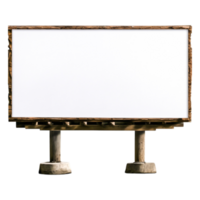 Empty Outdoor Billboard Frame Stilts Displaying a Clear Space png