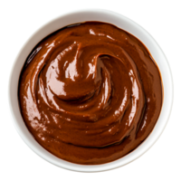 Rich Chocolate Sauce in a Bowl for Culinary Delight and Garnish png