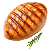 Grilled Chicken Breast with Perfect Char Marks and Fresh Rosemary png