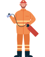firefighter with extinguisher png