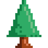 game items pixelated pine tree png