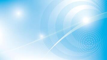 Abstract geometric white and blue color background with curve lines illustration vector