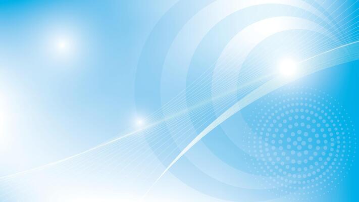 Abstract geometric white and blue color background with curve lines illustration
